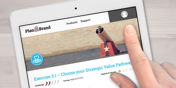 plan2brand brand strategy development FREE app learning